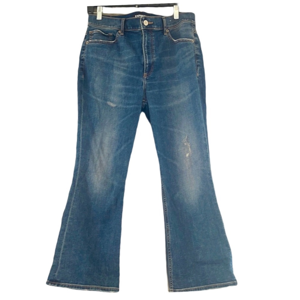 Express High Rise Crop Bell Flare 10 Like new